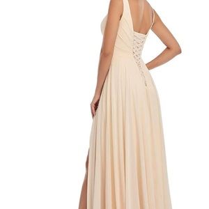 COPY - Rjer Formal Gown in Blush size 12.  The lace up back makes it very adjus…